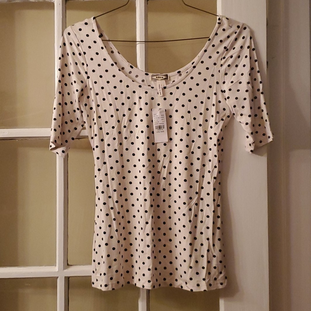 Kirra polka dot short sleeve shirt